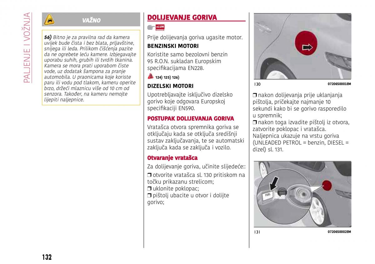 Alfa Romeo Giulia vlasnicko uputstvo / page 134