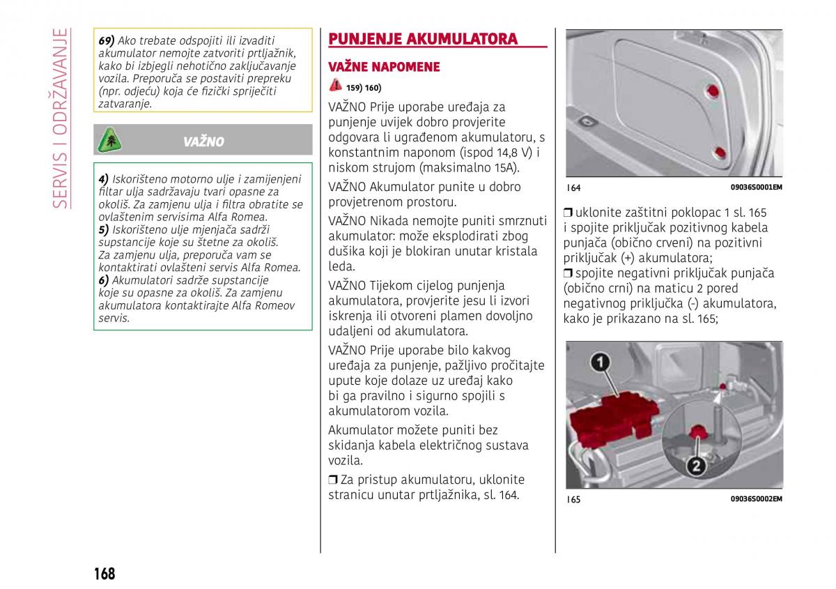 Alfa Romeo Giulia vlasnicko uputstvo / page 170