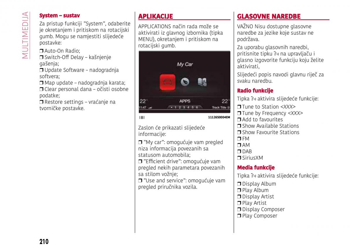 Alfa Romeo Giulia vlasnicko uputstvo / page 212