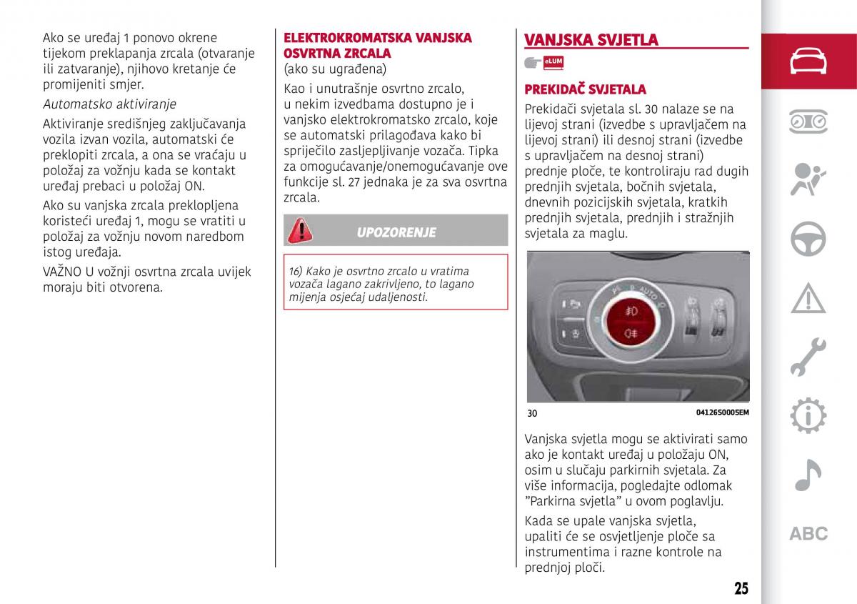 Alfa Romeo Giulia vlasnicko uputstvo / page 27