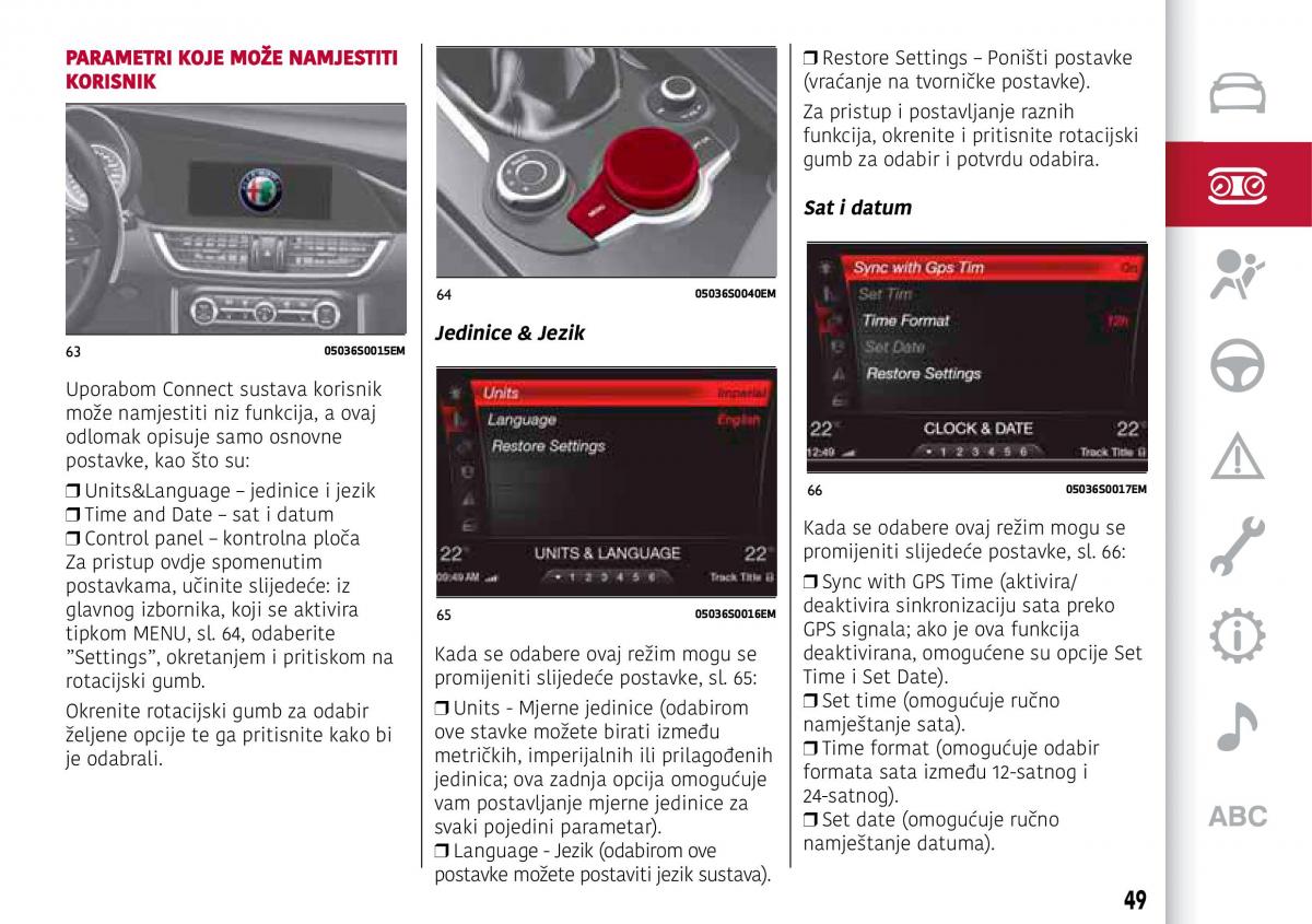 Alfa Romeo Giulia vlasnicko uputstvo / page 51