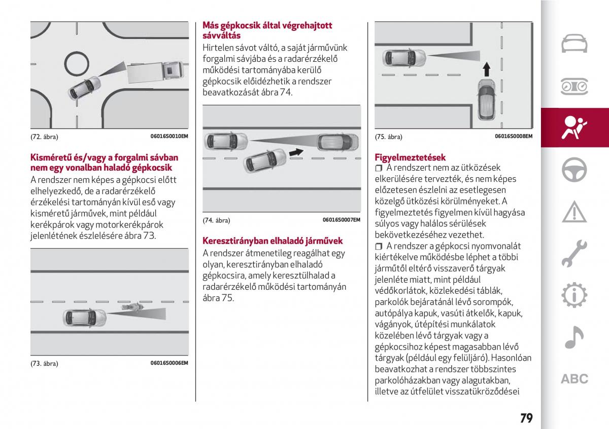 Alfa Romeo Giulia Kezelesi utmutato / page 81