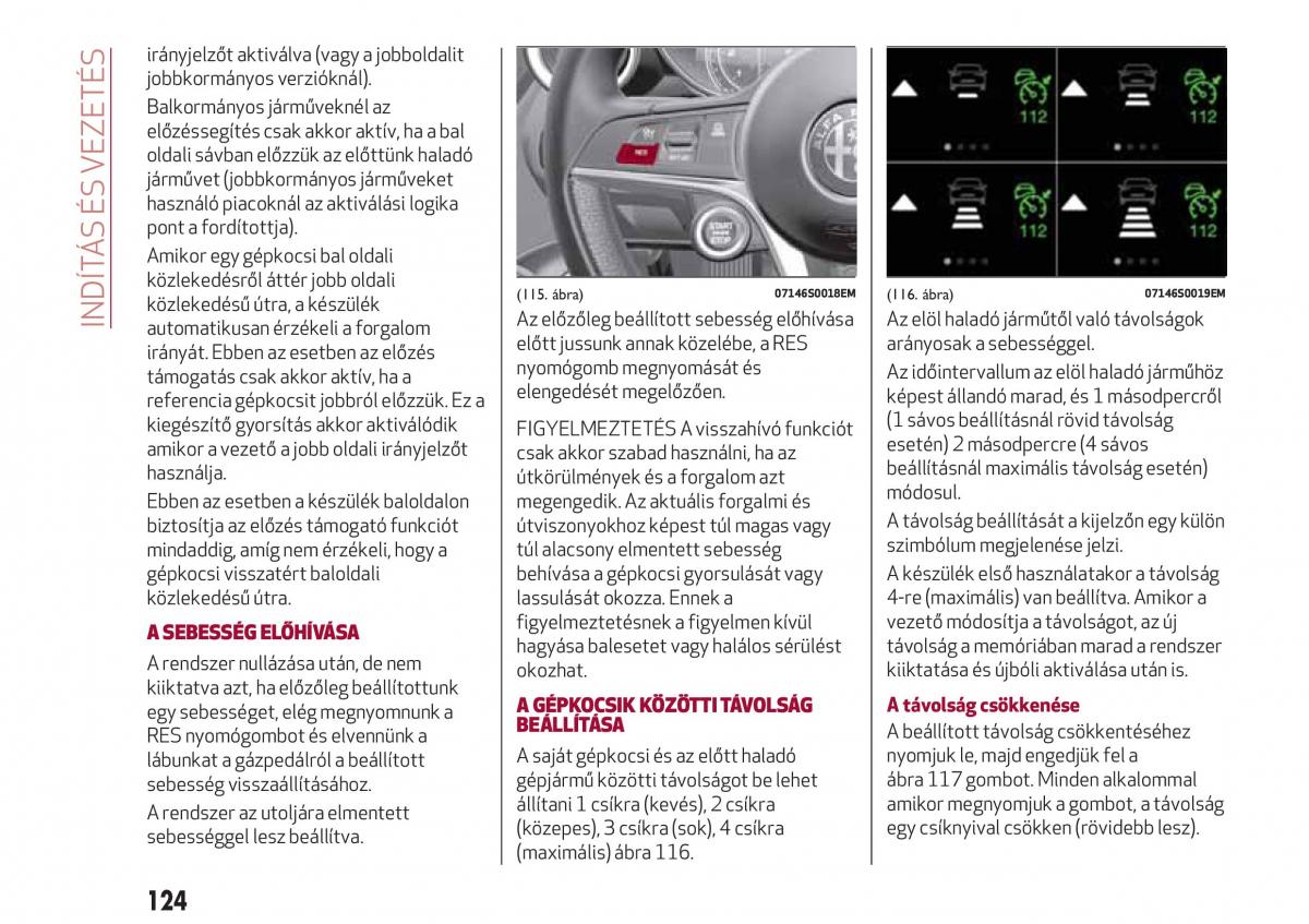 Alfa Romeo Giulia Kezelesi utmutato / page 126