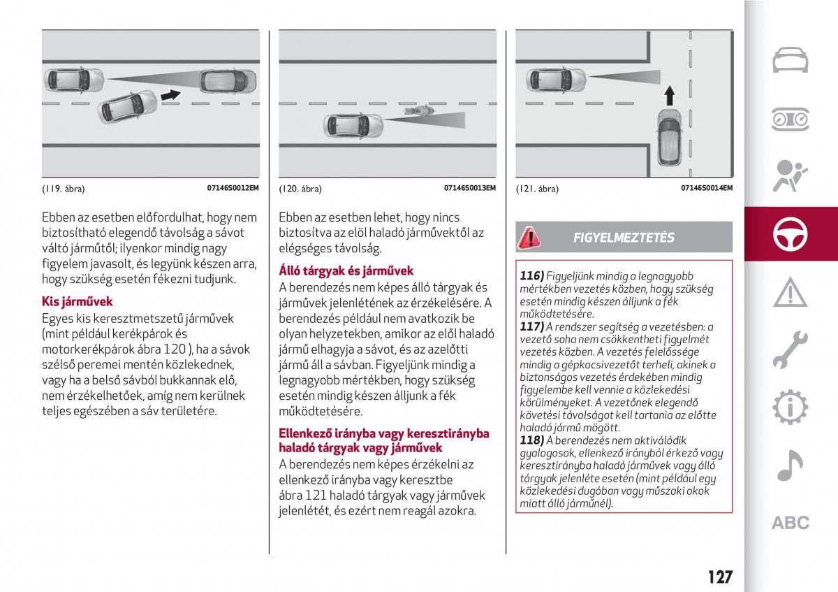 Alfa Romeo Giulia Kezelesi utmutato / page 129