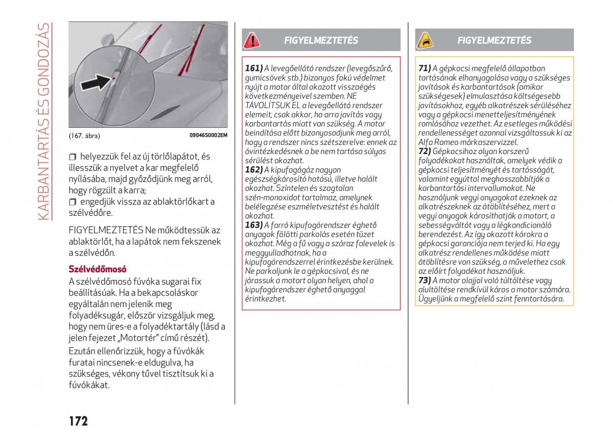 Alfa Romeo Giulia Kezelesi utmutato / page 174