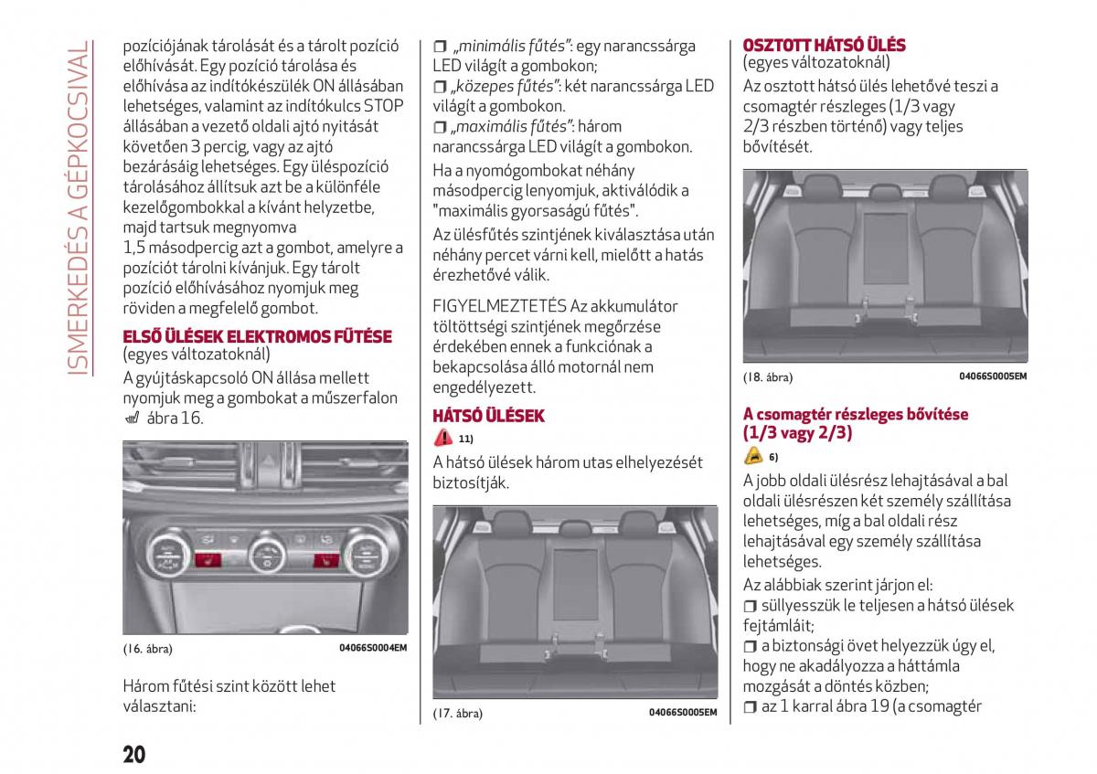 Alfa Romeo Giulia Kezelesi utmutato / page 22