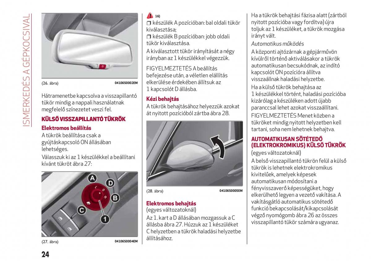 Alfa Romeo Giulia Kezelesi utmutato / page 26