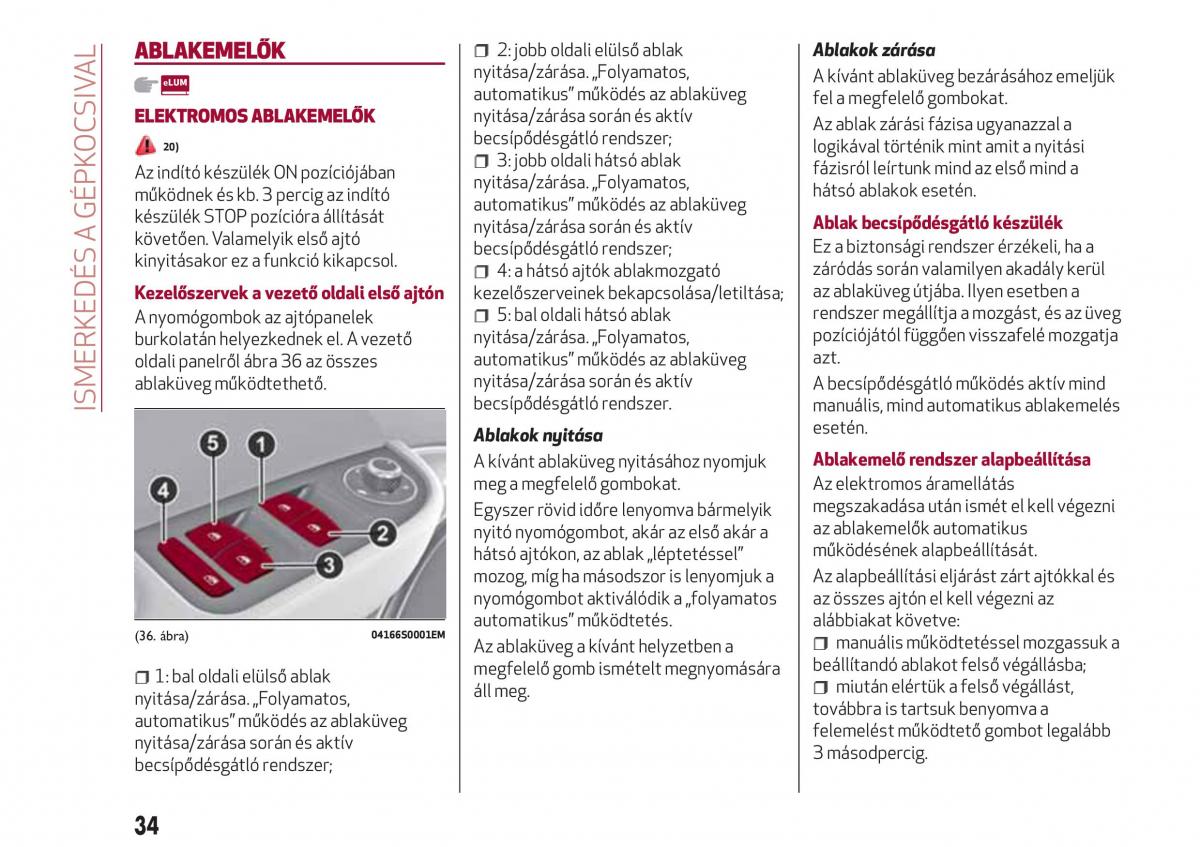 Alfa Romeo Giulia Kezelesi utmutato / page 36