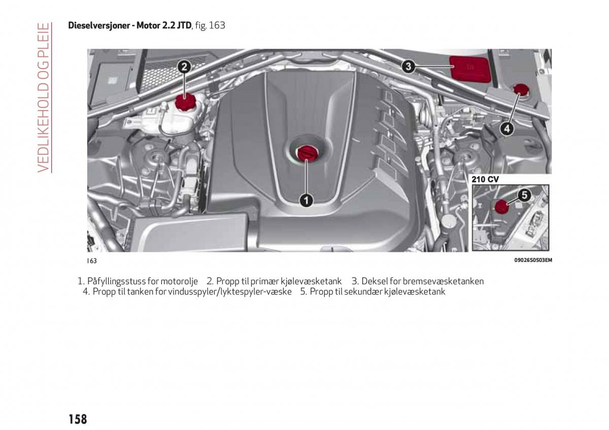 Alfa Romeo Giulia bruksanvisningen / page 160