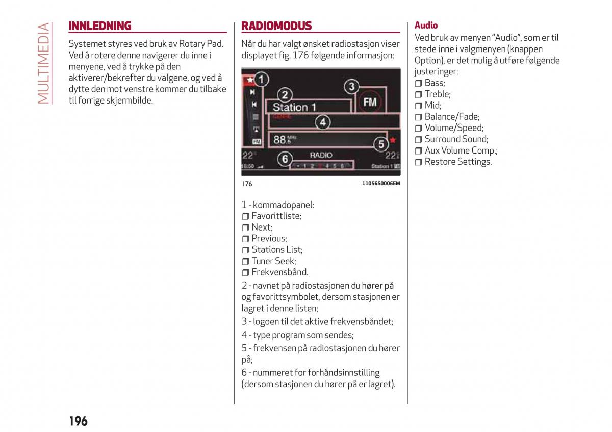 Alfa Romeo Giulia bruksanvisningen / page 198