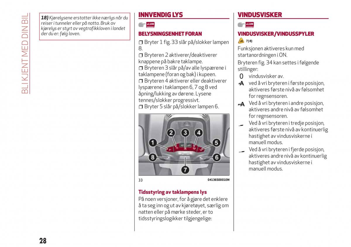 Alfa Romeo Giulia bruksanvisningen / page 30