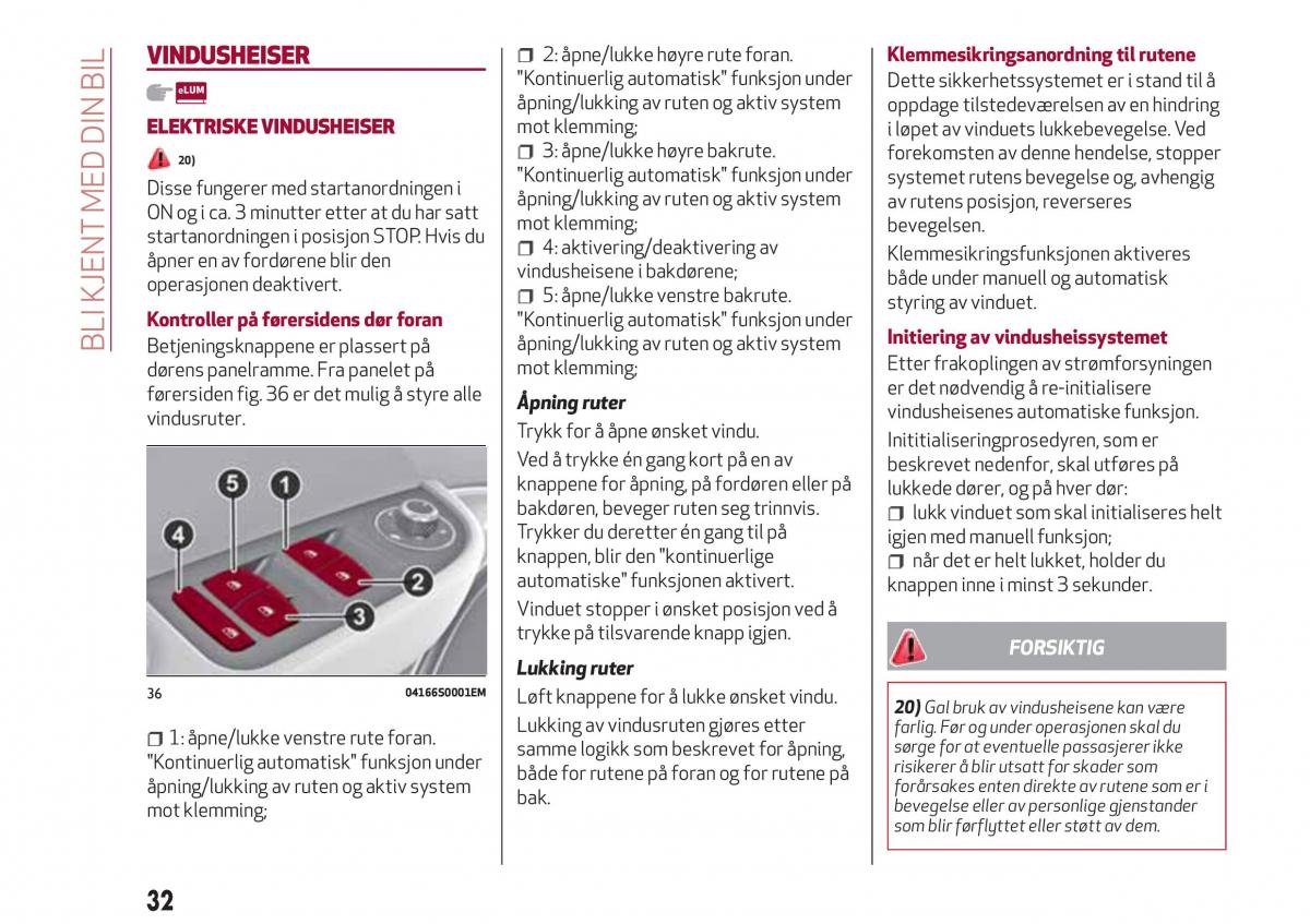 Alfa Romeo Giulia bruksanvisningen / page 34