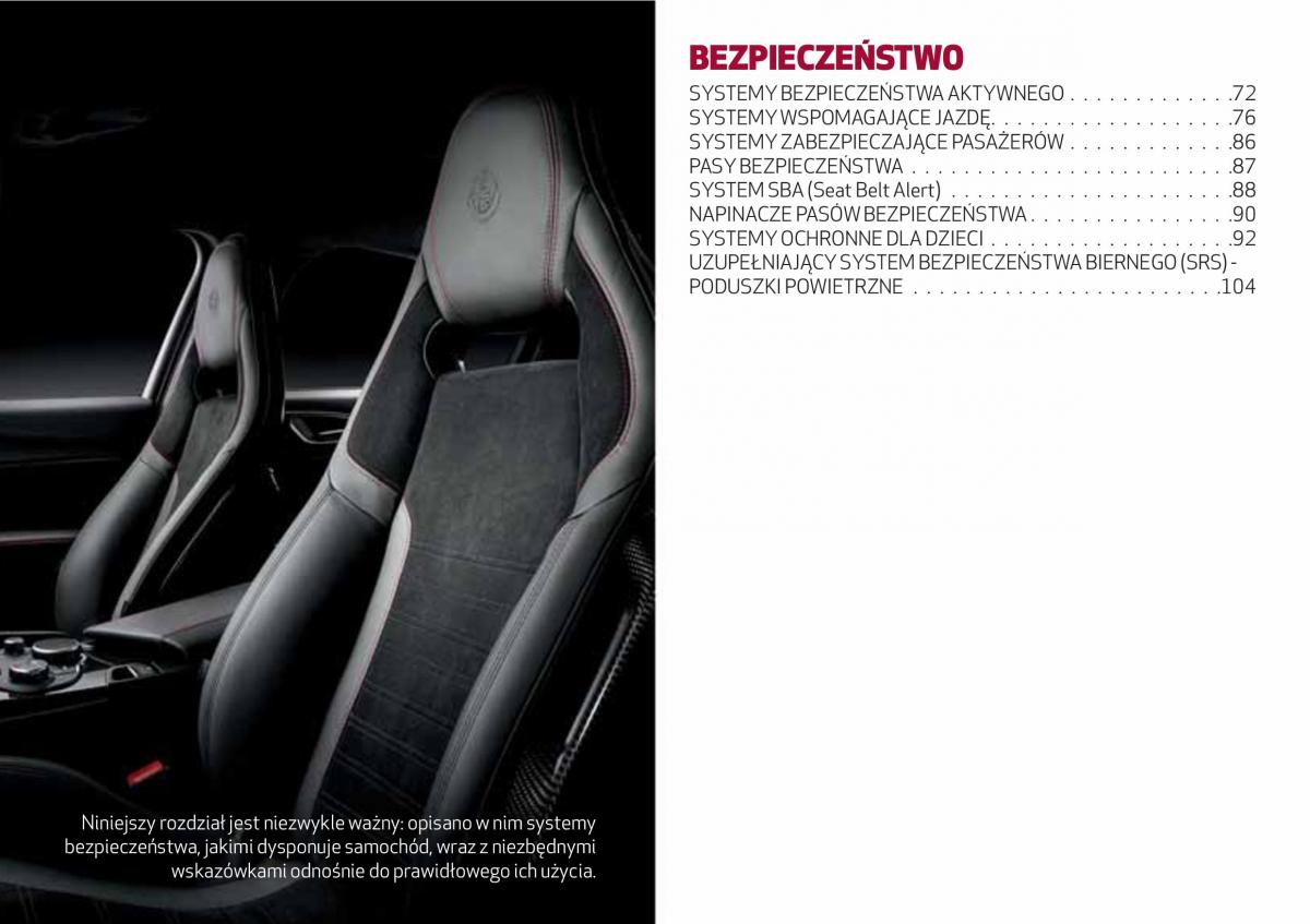 Alfa Romeo Giulia instrukcja obslugi / page 73