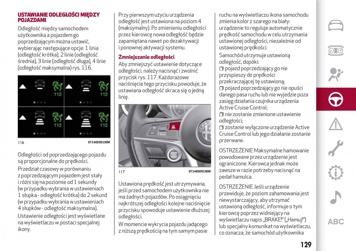 Alfa Romeo Giulia instrukcja obslugi / page 131