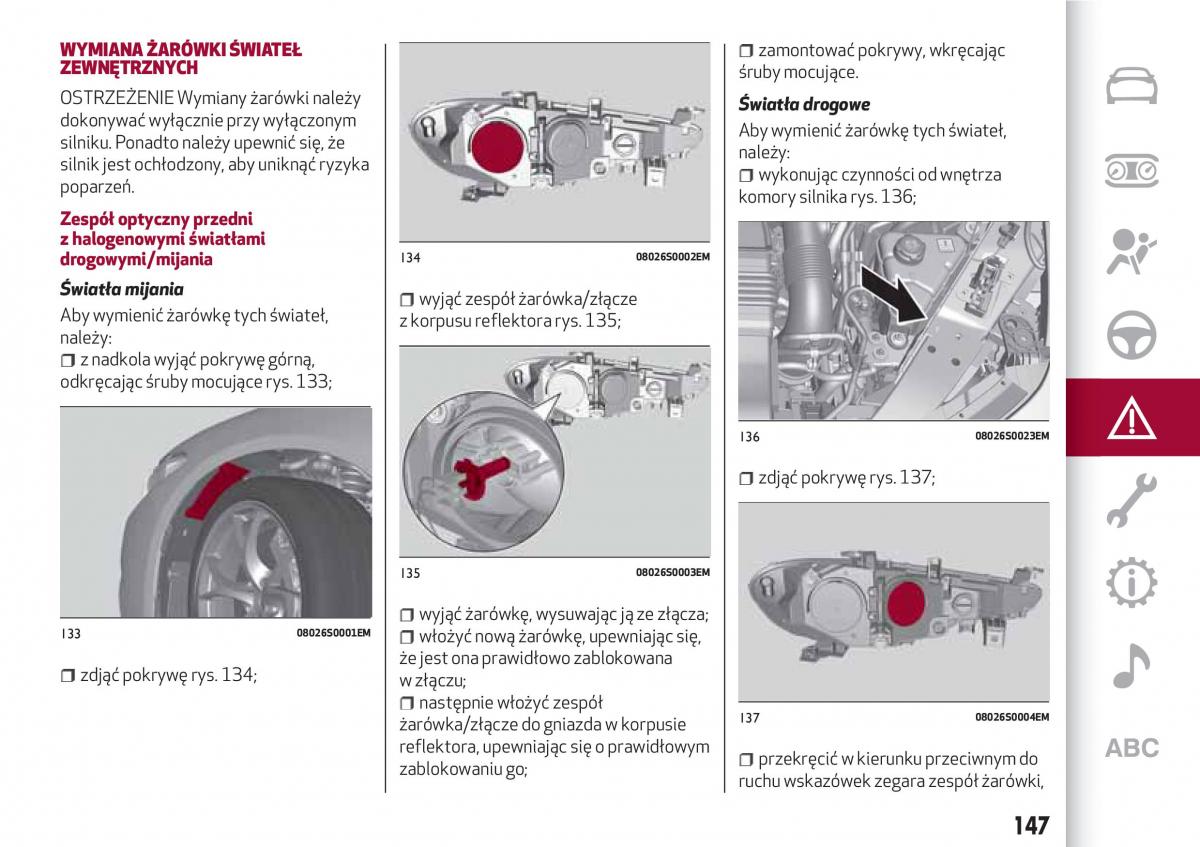 Alfa Romeo Giulia instrukcja obslugi / page 149