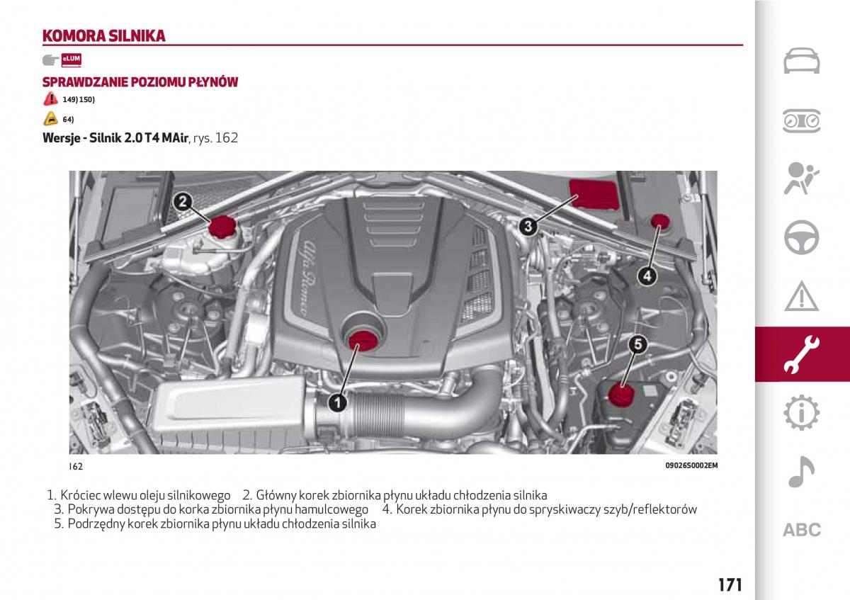 Alfa Romeo Giulia instrukcja obslugi / page 173