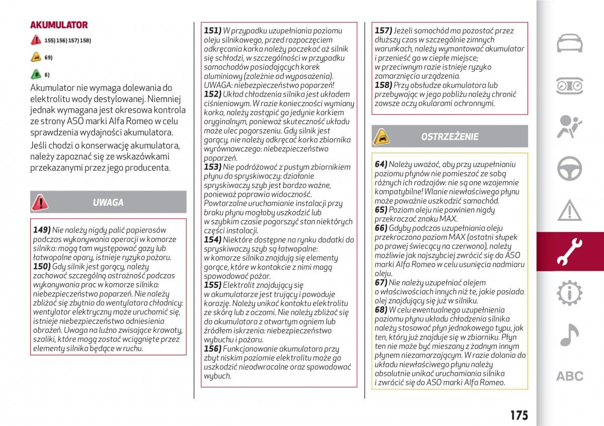 Alfa Romeo Giulia instrukcja obslugi / page 177