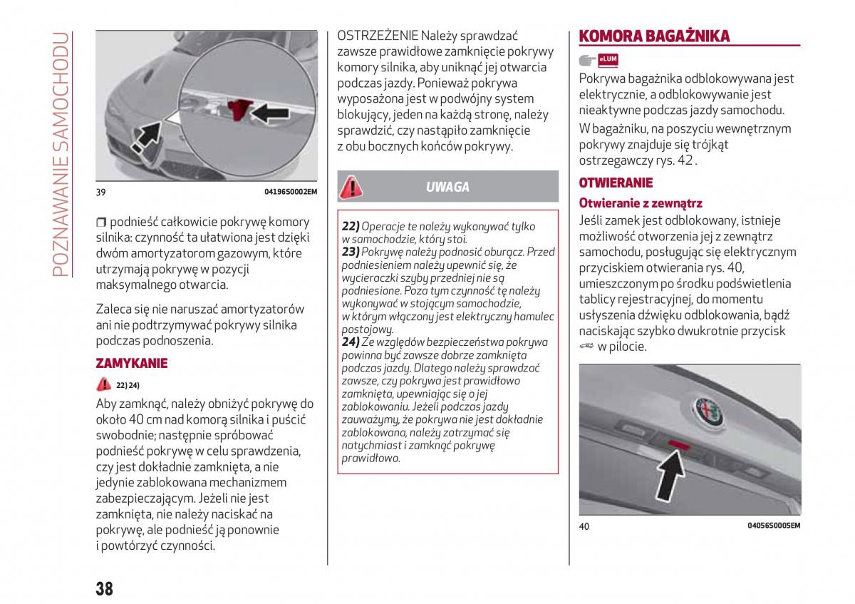 Alfa Romeo Giulia instrukcja obslugi / page 40