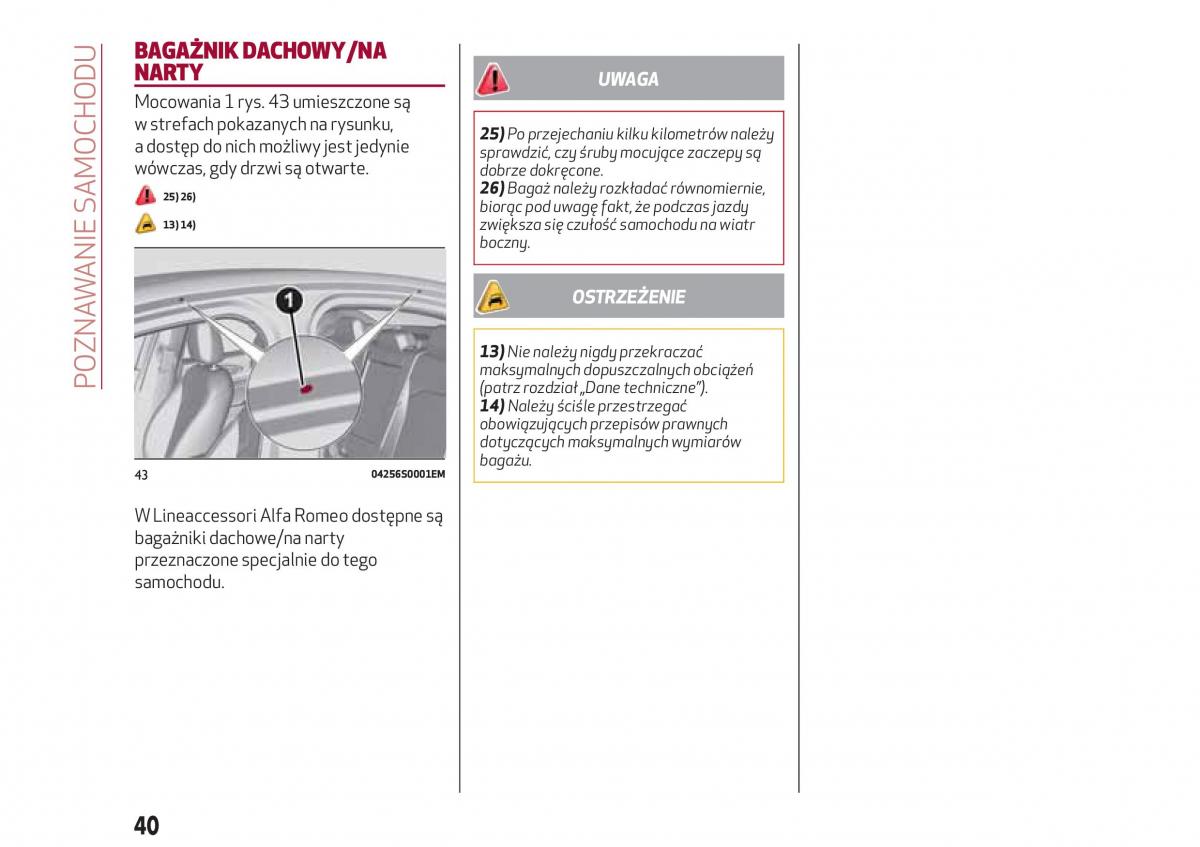 Alfa Romeo Giulia instrukcja obslugi / page 42