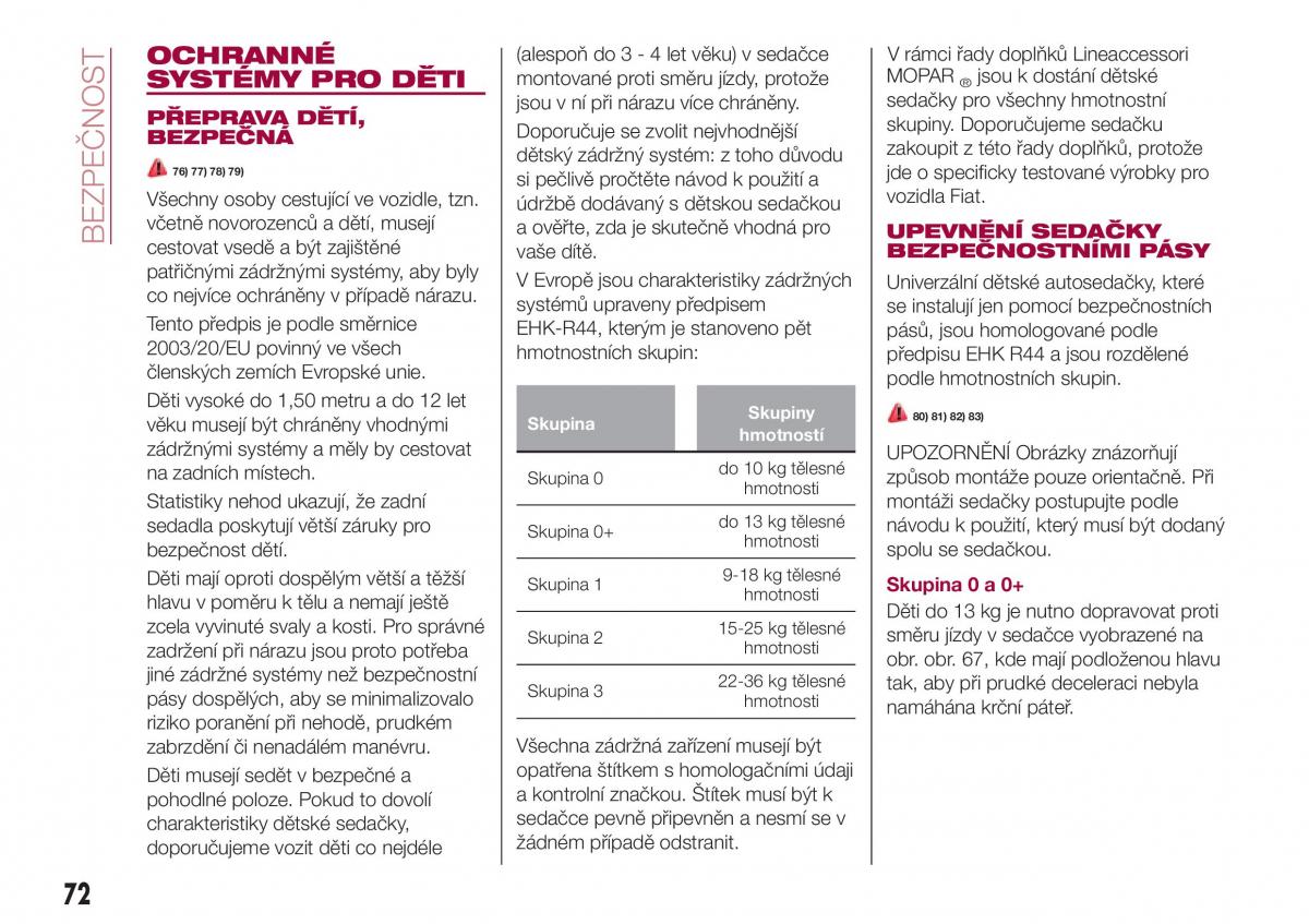 Fiat Tipo combi navod k obsludze / page 74