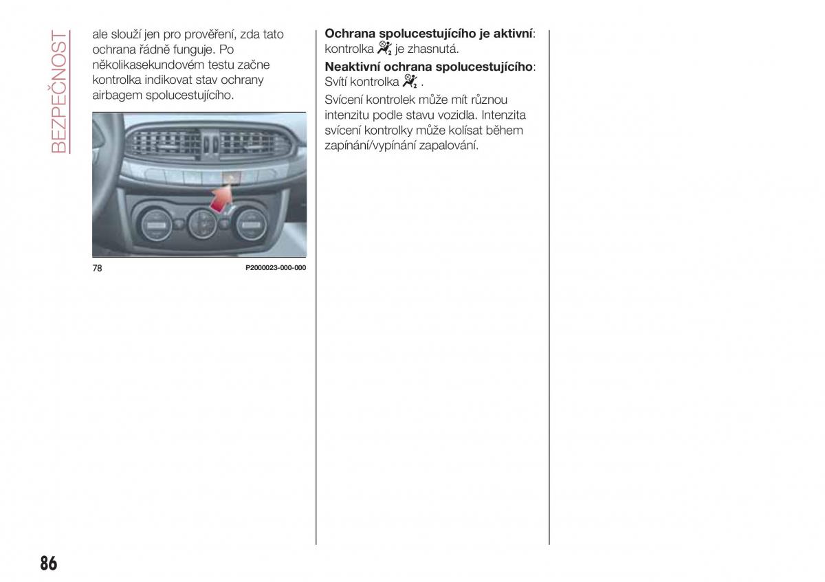 Fiat Tipo combi navod k obsludze / page 88