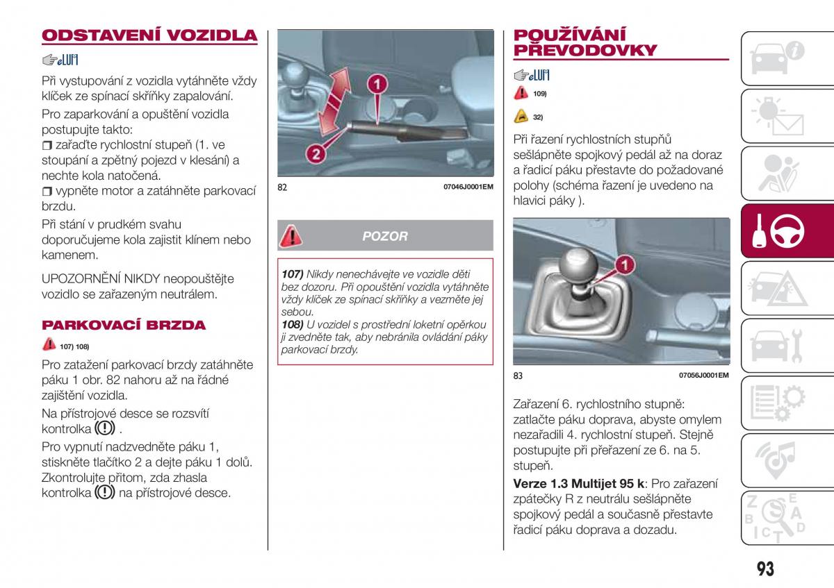 Fiat Tipo combi navod k obsludze / page 95