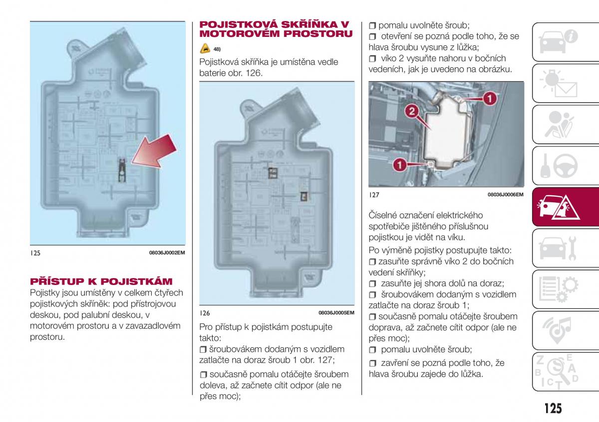 Fiat Tipo combi navod k obsludze / page 127