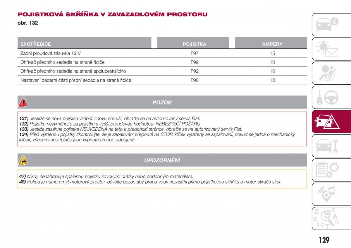 Fiat Tipo combi navod k obsludze / page 131