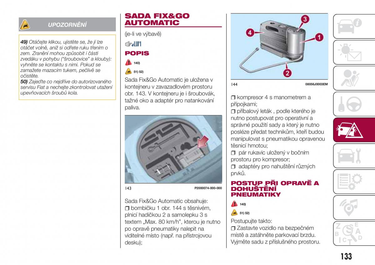 Fiat Tipo combi navod k obsludze / page 135