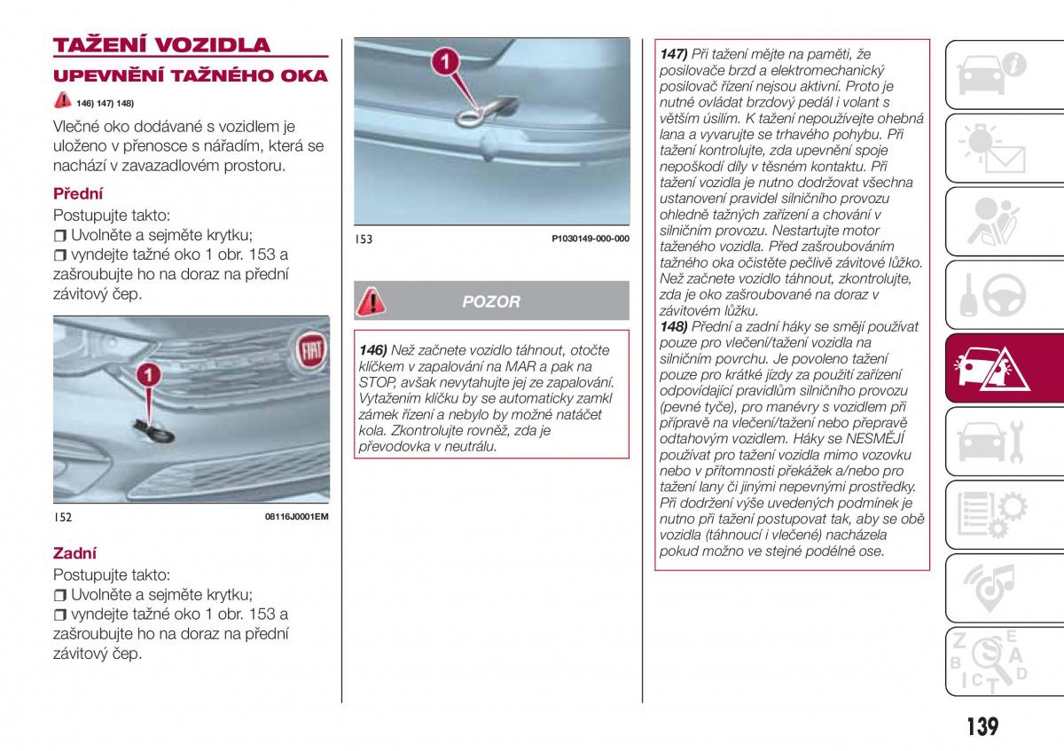 Fiat Tipo combi navod k obsludze / page 141