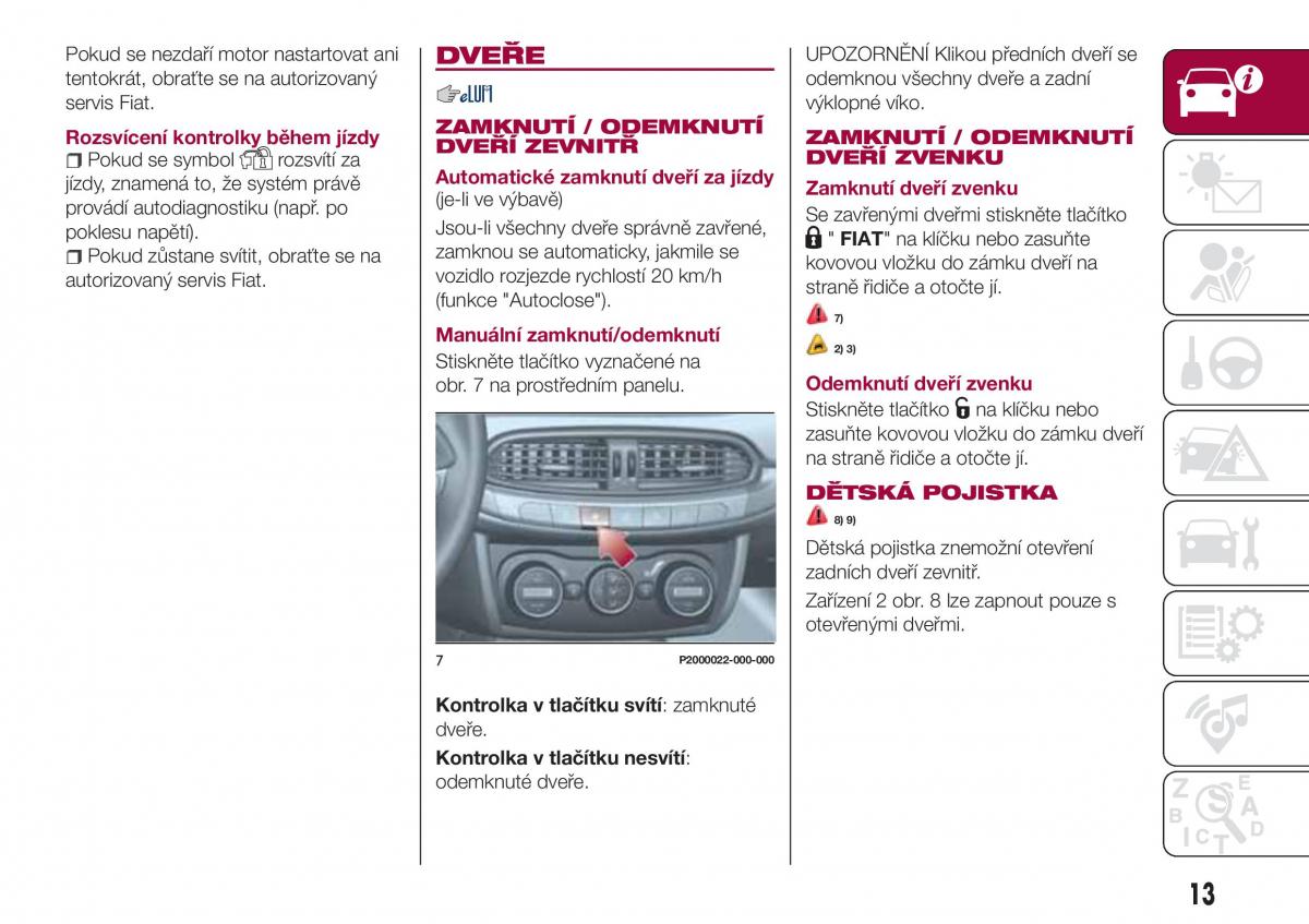 Fiat Tipo combi navod k obsludze / page 15