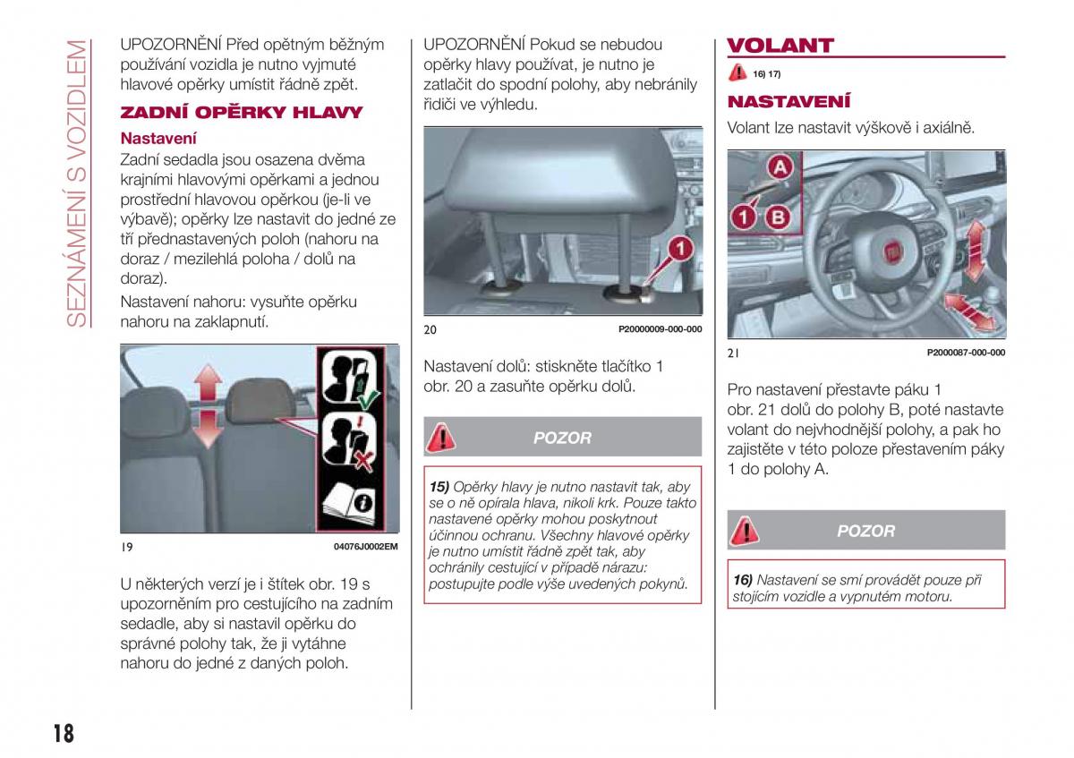 Fiat Tipo combi navod k obsludze / page 20