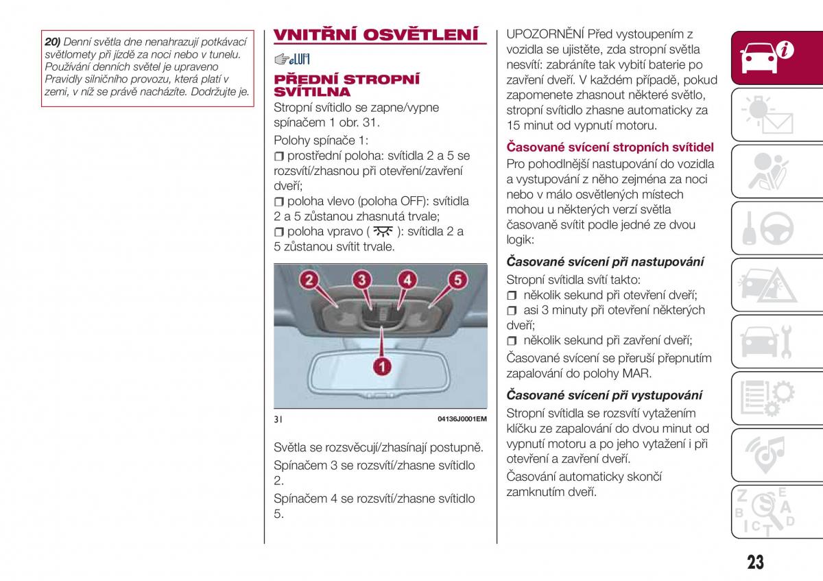 Fiat Tipo combi navod k obsludze / page 25