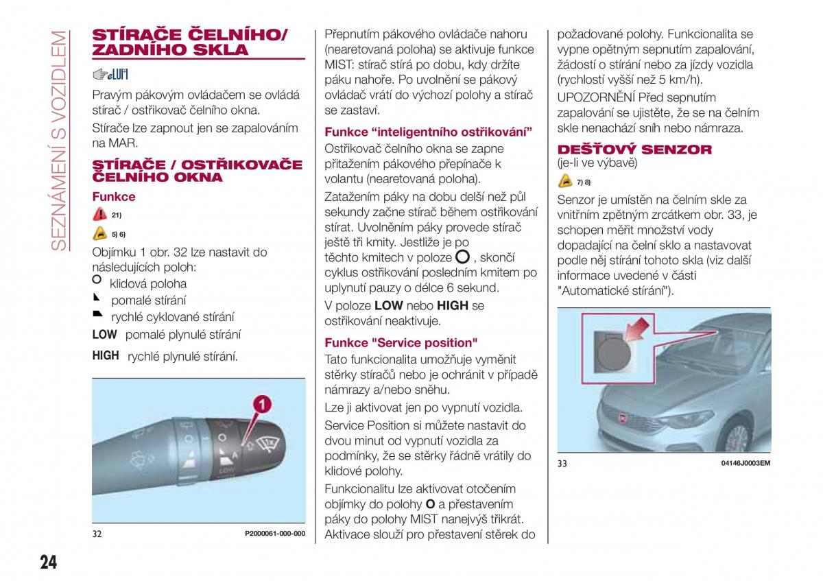 Fiat Tipo combi navod k obsludze / page 26