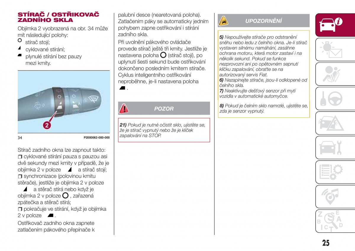 Fiat Tipo combi navod k obsludze / page 27