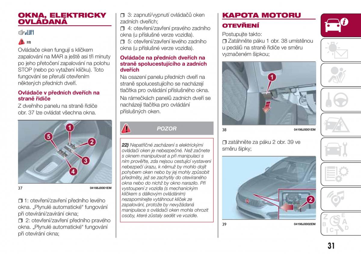 Fiat Tipo combi navod k obsludze / page 33