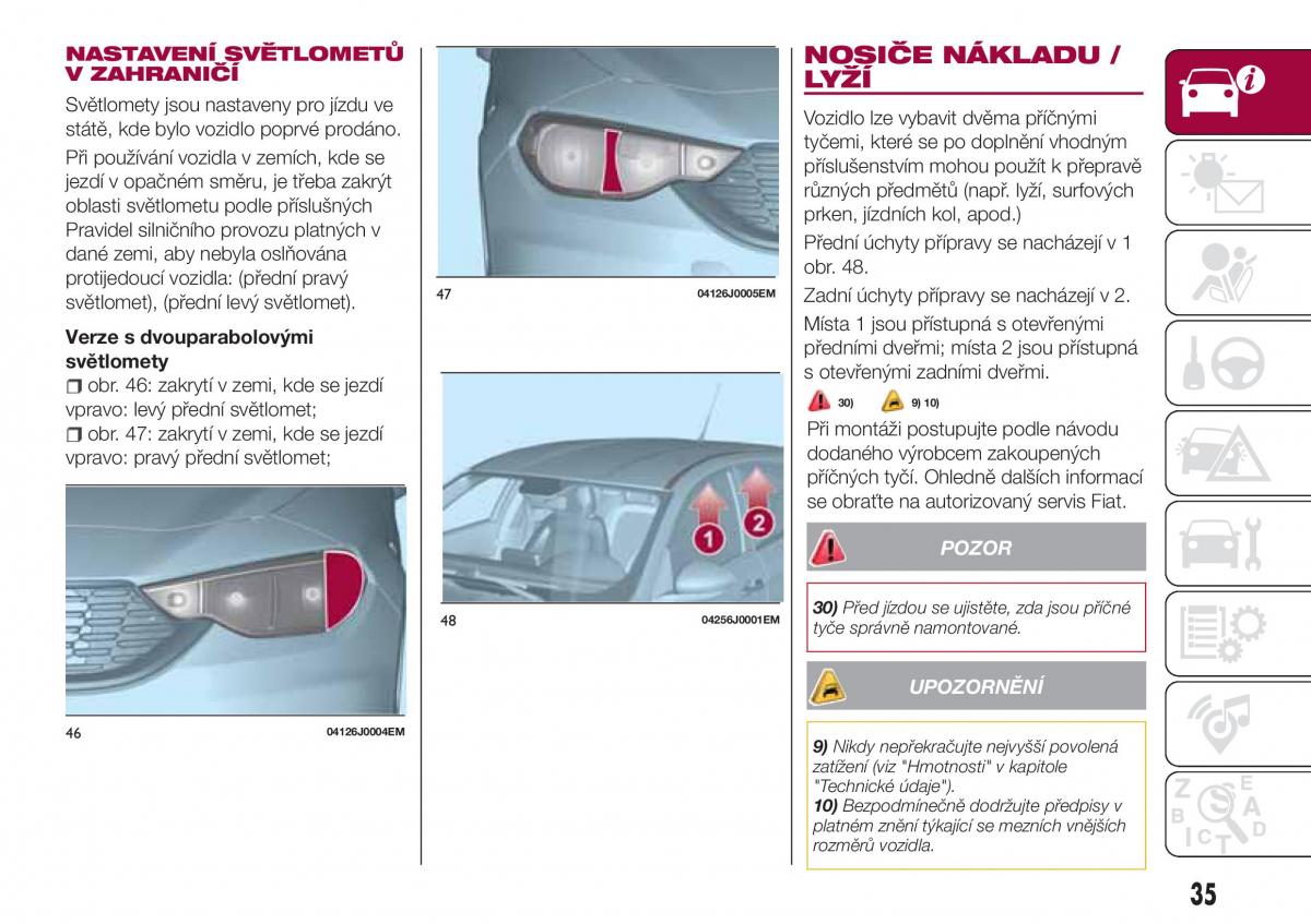 Fiat Tipo combi navod k obsludze / page 37