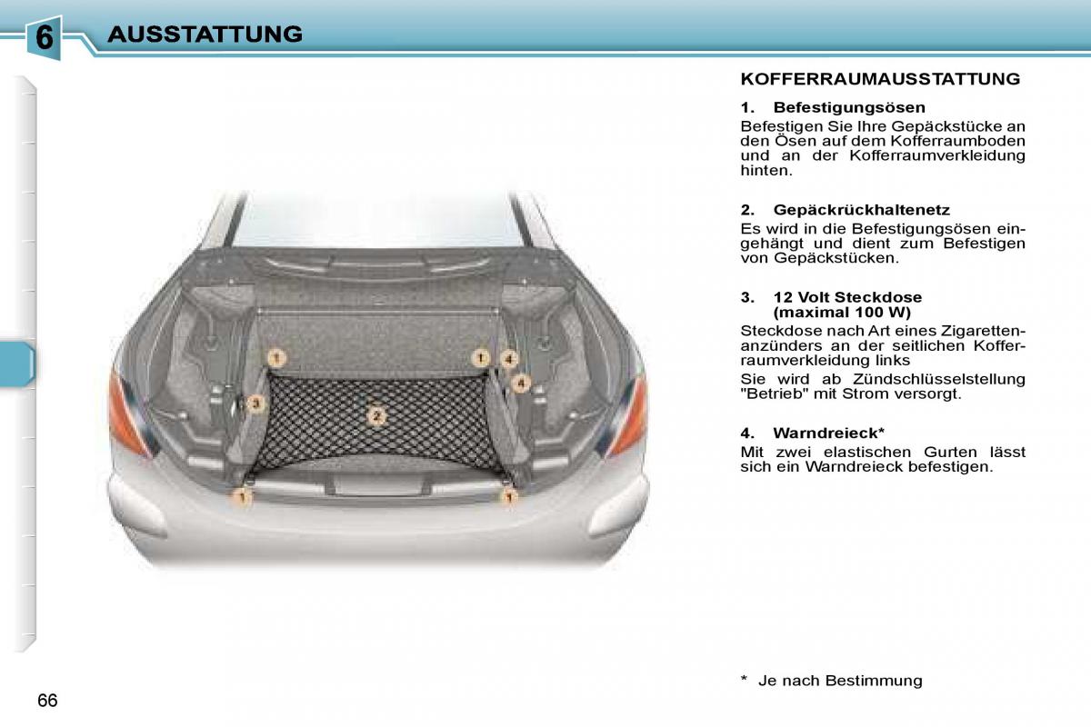 Peugeot 307 CC Handbuch / page 79