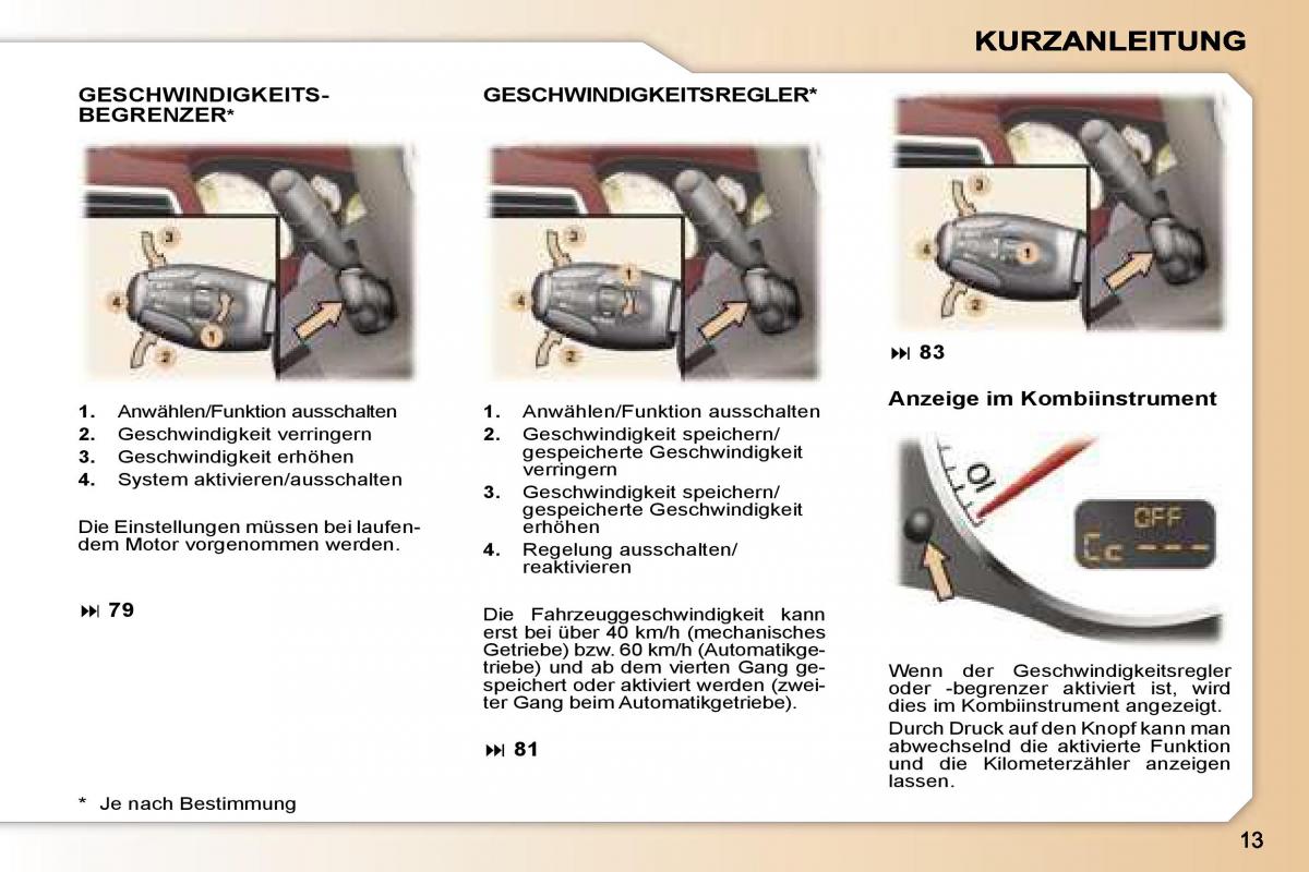 Peugeot 307 CC Handbuch / page 10