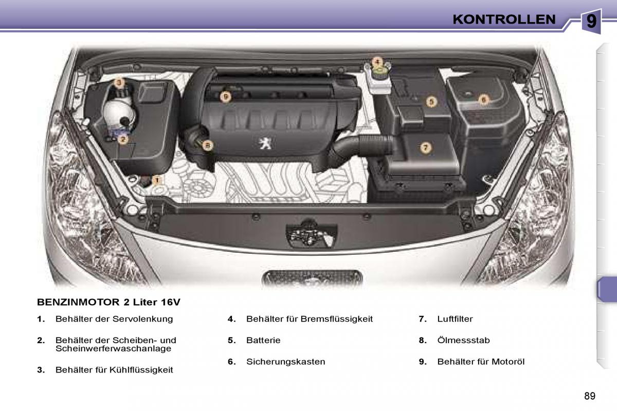 Peugeot 307 CC Handbuch / page 105