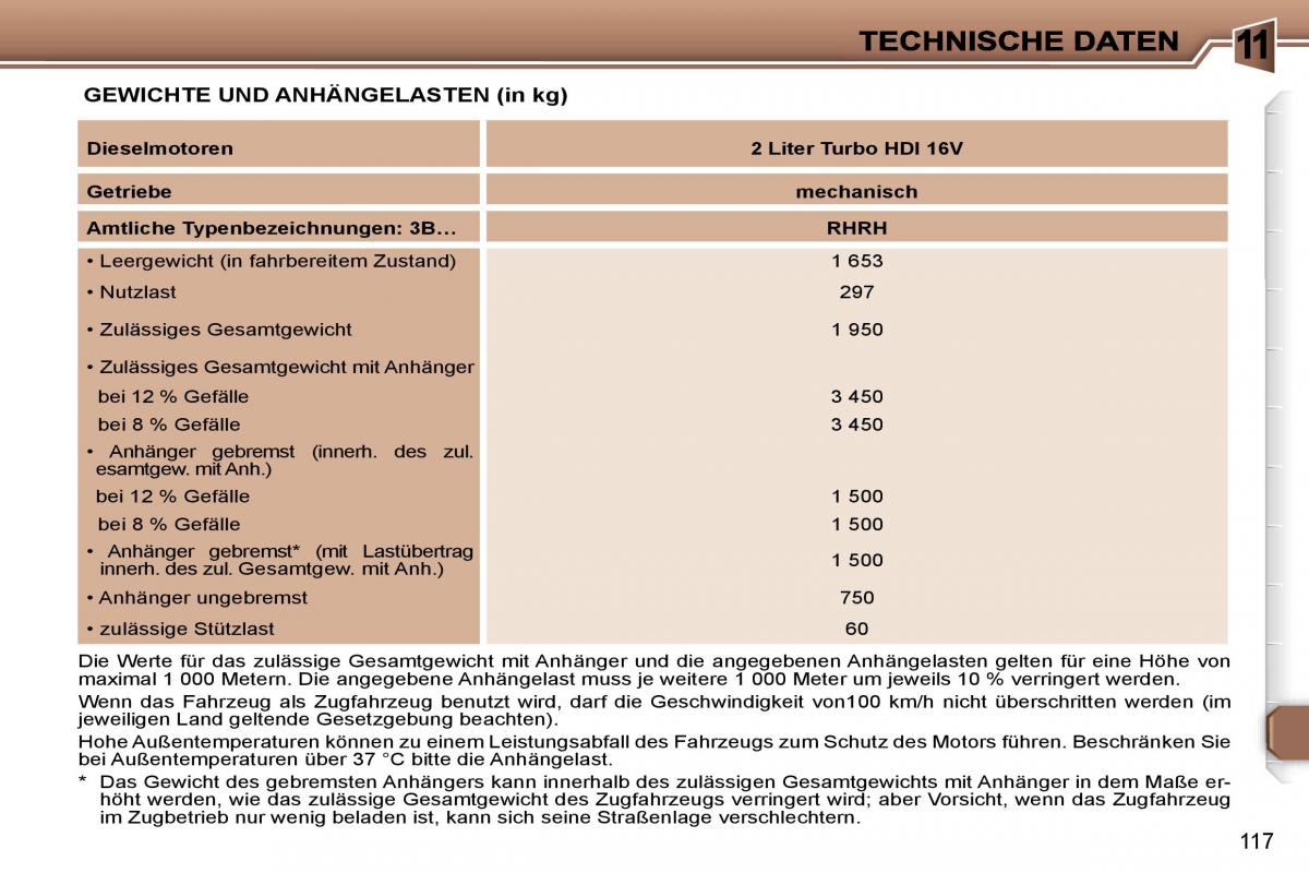 Peugeot 307 CC Handbuch / page 137