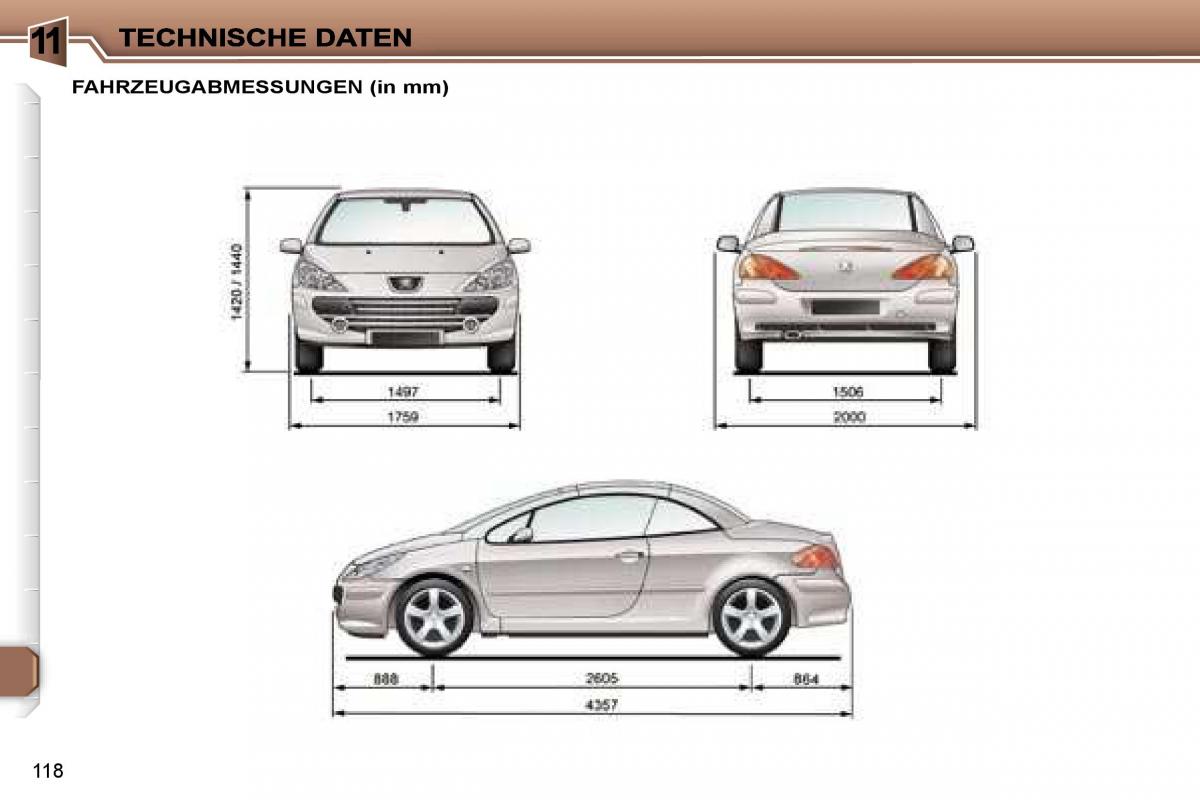 Peugeot 307 CC Handbuch / page 138