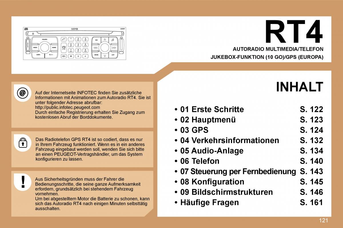 Peugeot 307 CC Handbuch / page 140