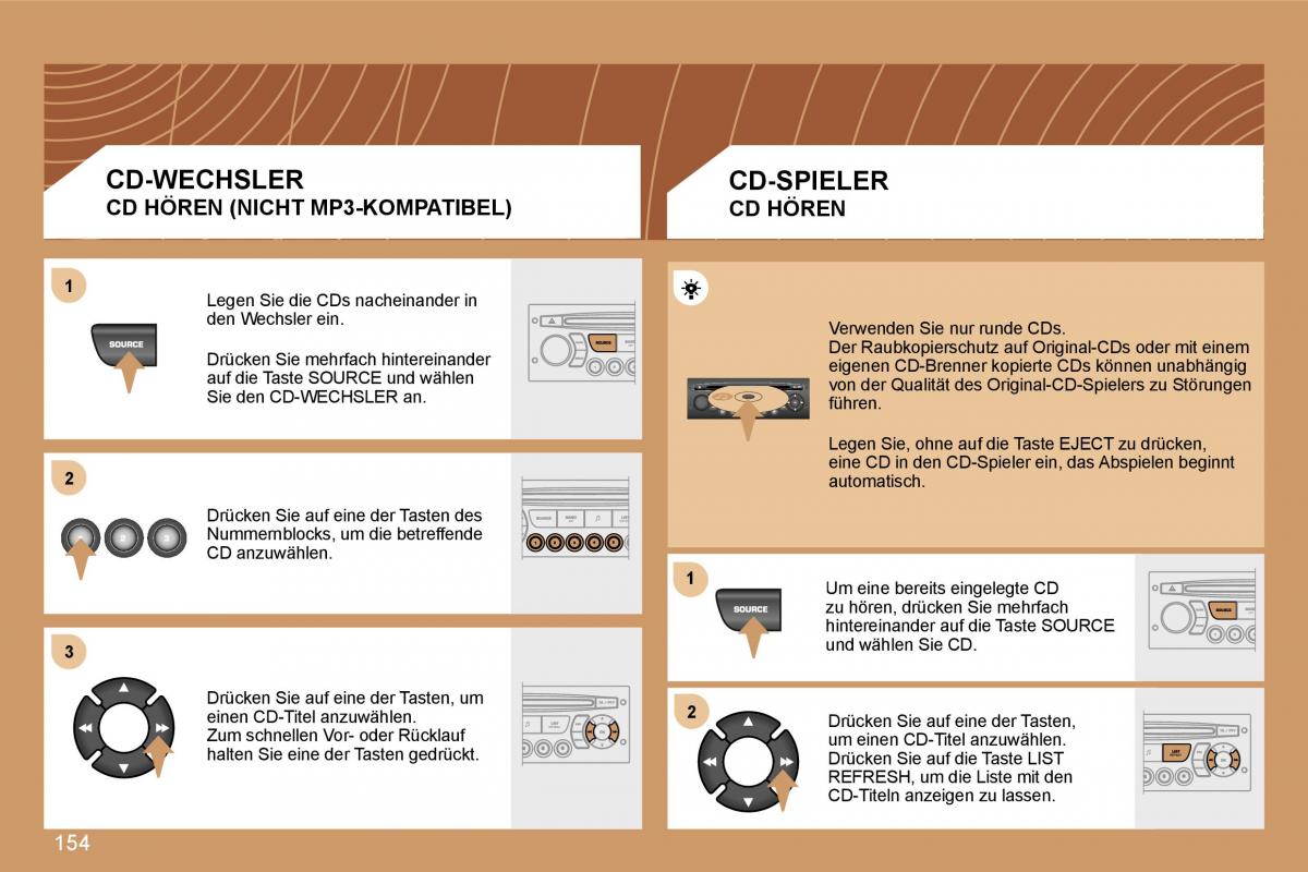 Peugeot 307 CC Handbuch / page 176