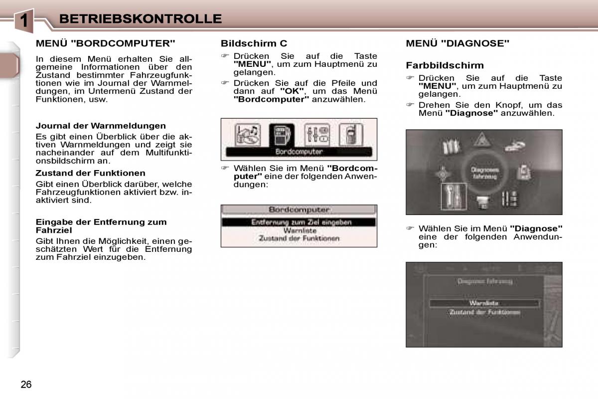 Peugeot 307 CC Handbuch / page 28