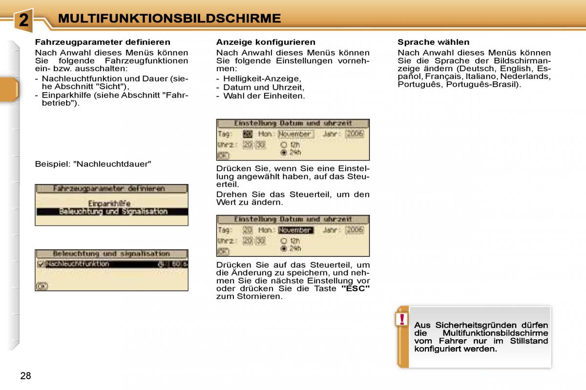 Peugeot 307 CC Handbuch / page 30