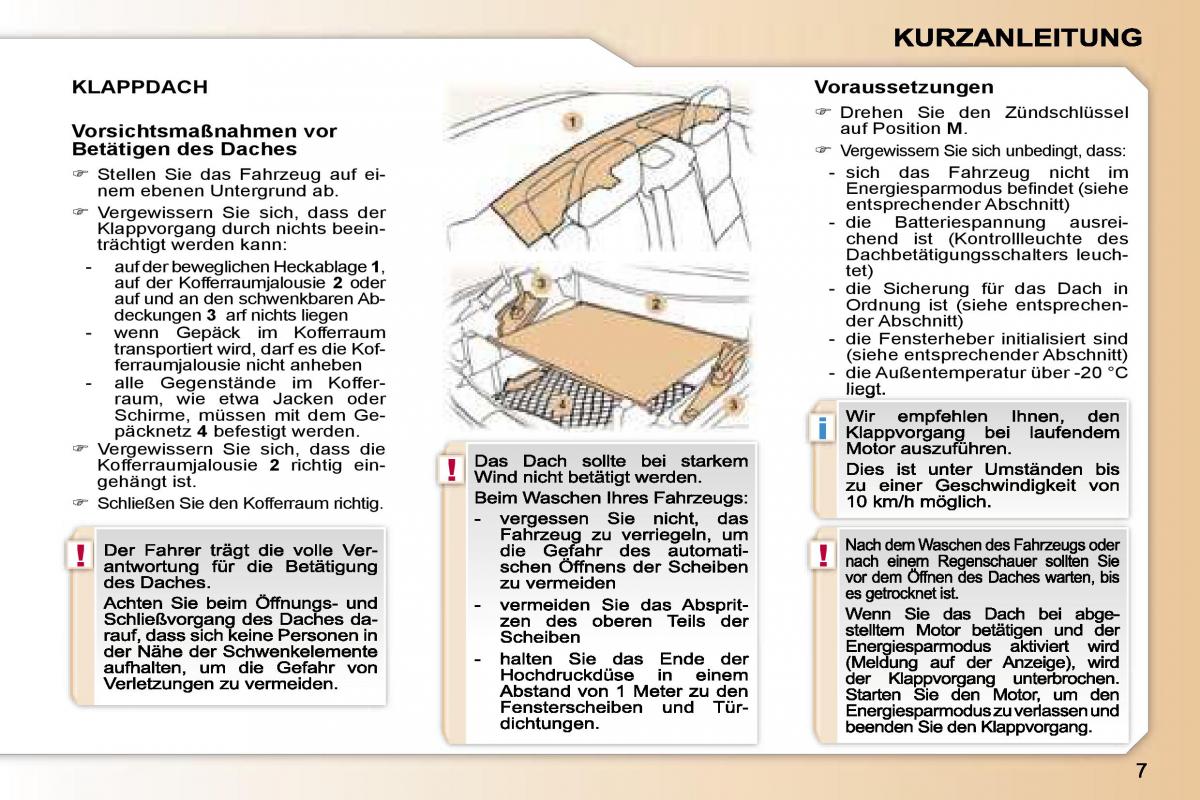 Peugeot 307 CC Handbuch / page 4