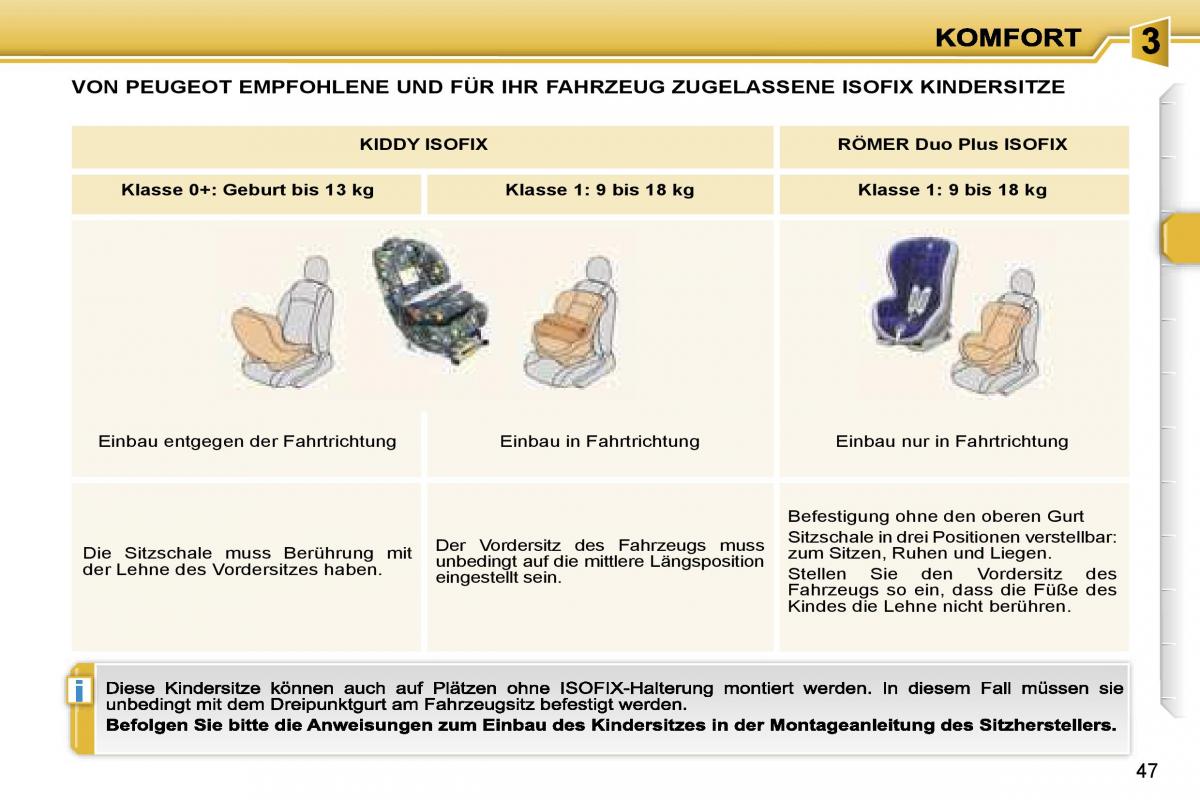 Peugeot 307 CC Handbuch / page 51