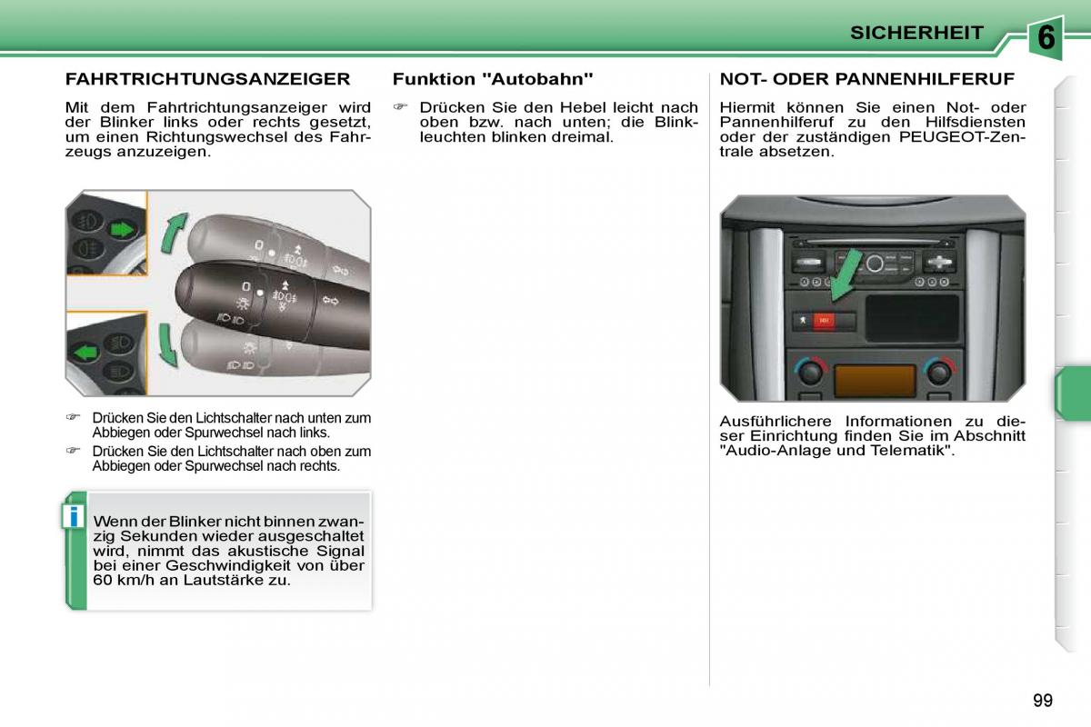 Peugeot 207 Handbuch / page 95