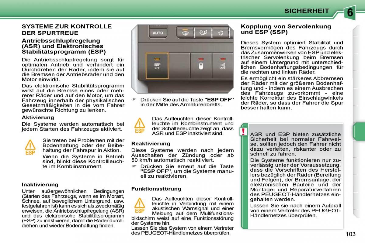 Peugeot 207 Handbuch / page 99